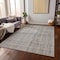 Homeroots 9' X 12' Ivory Pink And Copper Striped Washable Indoor Outdoor Area Rug 597431 - alternate 7