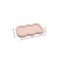 Homeroots 7in Pale Pink Resin Handmade Scalloped Trinket Tray 724178 - alternate 4