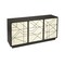 Homeroots 59in Natural and Black Sideboard with Three Doors 389757 - alternate 6