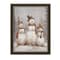 Homeroots Snowman Trio Black Framed Wall Art 572082 - alternate 1