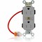 Leviton Straight Blade Receptacle, 5-15R, 15 A, 125V AC, Self-Grounded MT562-SCG - alternate 1