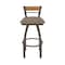 Holland Bar Stool Co Revelle 30in Swivel Bar Stool with Bronze Finish, Medium Back and Canter Earth Seat 881 - alternate 6