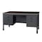 Regency Mesa Steel Double Pedestal Teacher's Office Desk 60in x 30in, Neo Walnut 66266DPNW - alternate 1