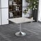 Leisuremod Square 36.41 in W, 29.34 in L, Resin/Stainless Steel, White VT20BS-S36WMR - alternate 5