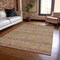 Homeroots 9' X 12' Rust Gold And Silver Southwestern Washable Indoor Outdoor Area Rug 615978 - alternate 4