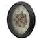 Homeroots 28" Circle Black and Gray Wood and Glass Analog Exposed Gear Wall Clock 485981 - alternate 5