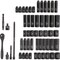 Neiko 0.25 in Dr. Impact Socket Set, Metric & SAE, Deep & Shallow 02437A - alternate 5