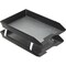 Acrimet Facility 2 Tier Letter Tray Front Load Letter Size Desktop File Organizer Plastic Black 263.4 - alternate 1
