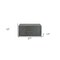 Homeroots 12" Gray Solid and Manufactured Wood One Drawer Nightstand 491589 - alternate 4