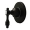 Kingston Brass Single-Handle Six-Way Diverter Valve with Round Trim Kit, Matte Black KS4030TAL - alternate 1