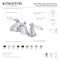 Kingston Brass Mini-Widespread Bathroom Faucet with Pop-Up Drain, Black Stainless KB953APL - alternate 3