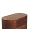 Homeroots 26in Chestnut Solid Wood Accent Cabinet With Two Doors And Three Drawers 654274 - alternate 7