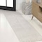 Jonathan Y Anders High-Low MidCentury Modern Arch Stripe Two-Tone White/Cream 2 ft. x 8 ft. Runner Rug SCN107B-28 - alternate 1