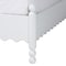 Baxton Studio Hoffman Platform Bed - Farmhouse Bed Frame with Scalloped Design and Turned Posts, White, King 272-14819-ZORO - alternate 7