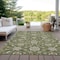 Homeroots 3' X 5' Olive Green Brown And Ivory Moroccan Washable Indoor Outdoor Area Rug 605169 - alternate 8