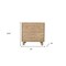 Homeroots 24" Beige Solid Wood Distressed Carved Scrollwork Two Drawer Nightstand 555404 - alternate 5