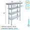 Amgood 14in D x 30in L Stainless Steel Table, Three Undershelves AMG WT-1430-3SH-Z - alternate 8
