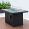 Leisuremod Mace Wicker Patio Modern Propane Fire Pit Table, Black CFW44G-BL - alternate 7