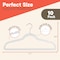 Campior Premium Velvet Non-Slip Hangers, Heavy Duty, 360 Deg Swivel Hook, White Velvet Finish, 10PK CMPVVH10WH - alternate 9