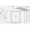 Arrow Lock Ironwood 10 'x12 ' Galvanized Steel Hybrid Shed Kit Anthracite IWA1012 - alternate 4
