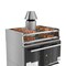 Koolmore 35.04 inch Stainless Steel Professional Charcoal Oven With Warming Racks And Bottom Cabinet KM-CHO35-SS-TRB - alternate 7