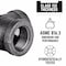 B & K Elbow 45 Deg 1" Black 310E45-1 - alternate 5
