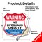 Signmission Warning No Lifeguard On Duty, 12 inch X 12 inch, Vinyl Decal, 2PK SHI-D-2PACK-12-479 - alternate 3