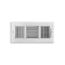 Tru Aire Wall/Ceiling Register 6in H X 10in W 3-Way Powder Coat White Steel Powder Coat C103M10X06 - alternate 2