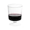 Smarty Had A Party 8 oz. Clear Plastic Pedestal Wine Glasses (240 Glasses), 240PK 6956-CASE - alternate 1