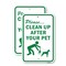 Signmission Please Clean Up After Your Pet, Heavy-Gauge Aluminum, 18" x 24", A-1824-24882 A-1824-24882 - alternate 1