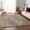 Homeroots 8' X 10' Ivory Blue And Gold Abstract Washable Indoor Outdoor Area Rug 643628 - alternate 6