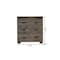Homeroots 33" Dark Brown Wood Five Drawer Double Dresser 534939 - alternate 3