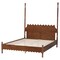 Baxton Studio Hoffman Platform Bed - Bed Frame with Scalloped Design and Turned Posts, Walnut Brown, King 272-14824-ZORO - alternate 7