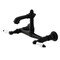 Kingston Brass Double-Handle Wall Mount Bathroom Faucet, Matte Black KS7250PL - alternate 1