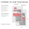 Signmission We Have Propane, Vinyl Decals Only 24 Inch x 36 Inch, Vinyl Decal, 2PK DSB-2436-2PACK-We Have Propane - alternate 2