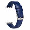 Elegani Band Compatible with Apple Watch 45mm, Dark Blue, Silver, Black, Rose Gold, Yellow Gold Buckle QRPLLS-DBLU-45 - alternate 1