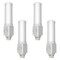 Luxrite Universal Horizontal Quad Style G24Q 4-Pin LED Bulb, CFL Replacement, Type A+B, 4CCT, 4PK LR24560 - alternate 1