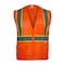 Reflective Apparel ANSI Type R Class 2 Value Mesh Vest 586ET-OR-LG - alternate 4