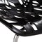 Leisuremod Modern Asbury Dining Chair with Chromed Legs, Black, 2PK AC16BL2 - alternate 6