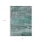 Homeroots 9' X 12' Teal Blue Gray And Pale Aqua Abstract Washable Indoor Outdoor Area Rug 630859 - alternate 7