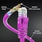 Maximm Cat6 Ethernet Cable 12ft 10Gbps 550MHz UTP, 10PK, Pink, 10PK CAT6-12PN-10PK - alternate 5