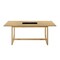 Homeroots 71" Natural Wood Trestle Base Dining Table 631295 - alternate 1