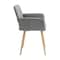 Homeroots Gray Upholstered Dining Chair 526353 - alternate 7