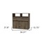 Homeroots 38" Dark Brown Single Drawer Combo Dresser 478399 - alternate 5