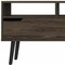 Homeroots 54in Dark Brown Walnut Enclosed and Open Storage TV Stand 479996 - alternate 5