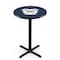 Holland Bar Stool Co 42" Blk Wrinkle Butler University Pub Table, 36" dia. Top L211B4236Butler - alternate 1