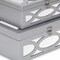 Homeroots Set of Two Silver Mirrored Glass And Wood Box With Lid, 2PK 399675 - alternate 8