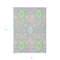 Homeroots 8' X 10' Pink Green And Blue Oriental Washable Indoor Outdoor Area Rug 597707 - alternate 7