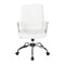 Osp Home Furnishings FL Series Faux Leather Chair, White FL80287C-u11 - alternate 5