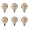Bulbrite 40W Globe G25 Incandescent Bulbs, Amber Marble Glass, Medium E26 Screw Base, 6PK 861324 - alternate 1
